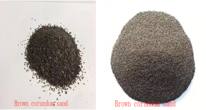 Brown corundum sand